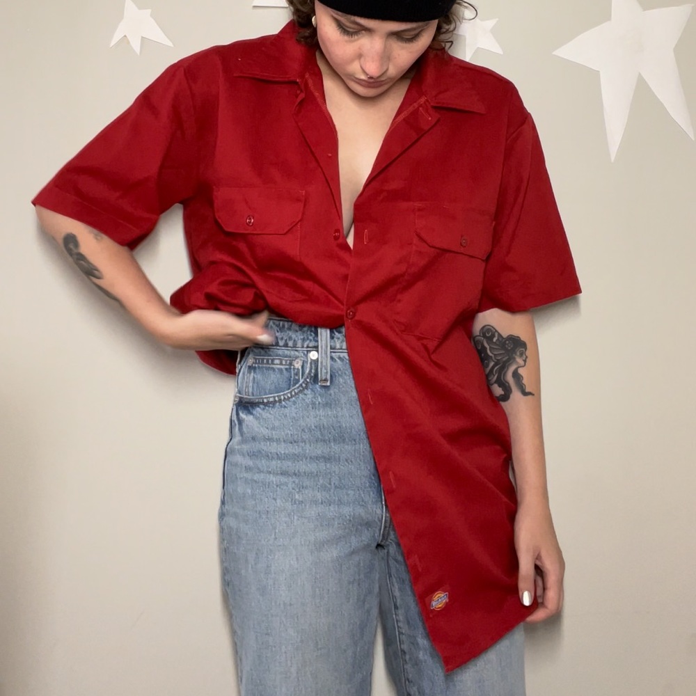 Dickies short sleeve button up
